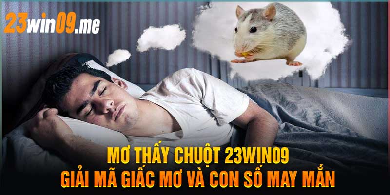 Mơ Thấy Chuột 23Win09 Giải Mã Giấc Mơ Và Con Số May Mắn